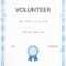 Classic Printable Volunteer Appreciation Certificates SignUp