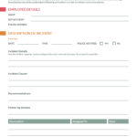Clean Incident Report Template Pertaining To Cleaning Report Template