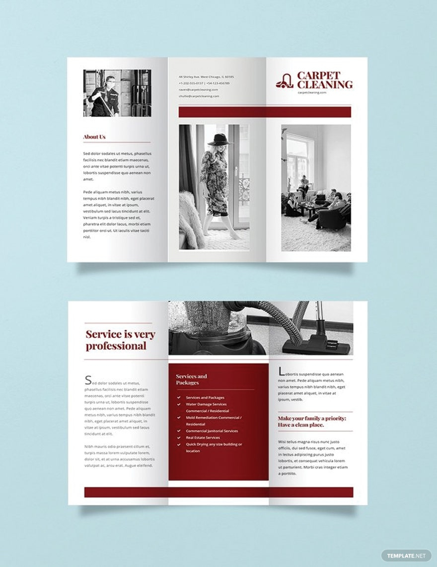 Cleaning Brochure Templates - Design, Free, Download  Template