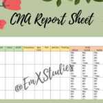 Cna Report Sheet – Etsy Pertaining To Nursing Assistant Report Sheet Templates