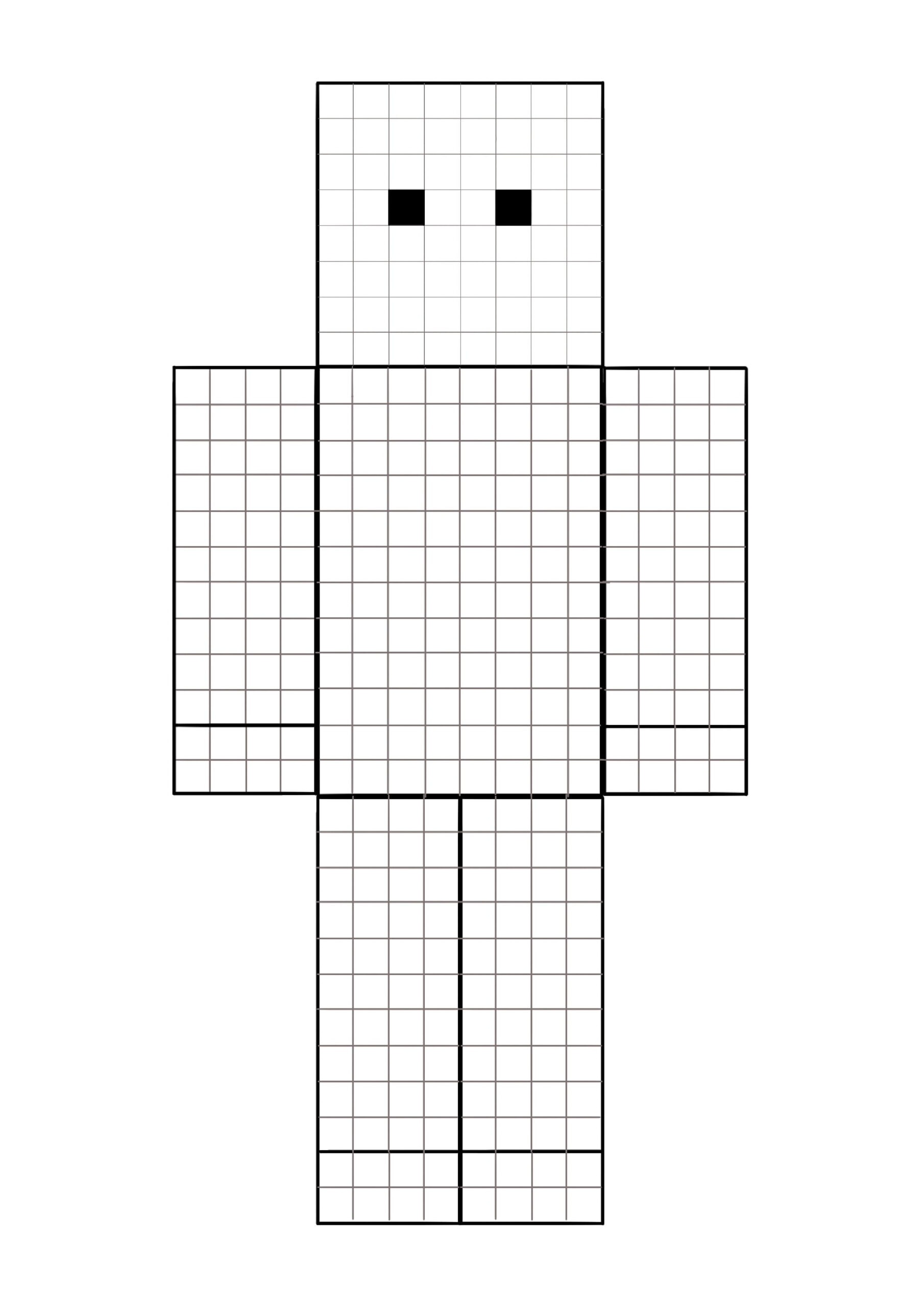 Coloring page Minecraft coloring page Printable Minecraft - Etsy  Within Minecraft Blank Skin Template