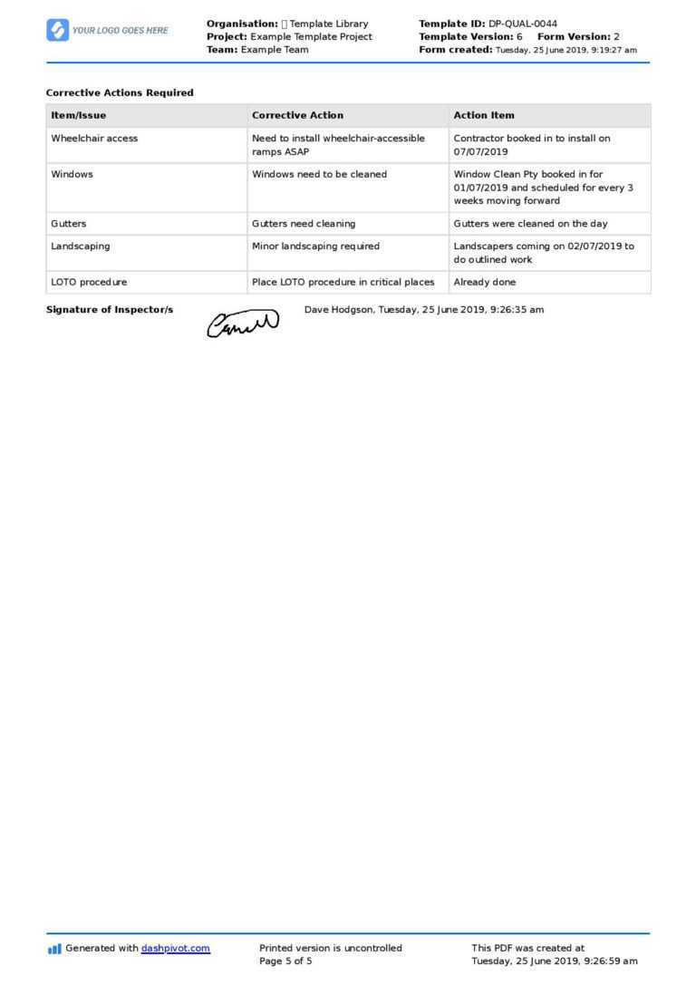 Commercial Property Inspection Checklist Template (Use It Free Here