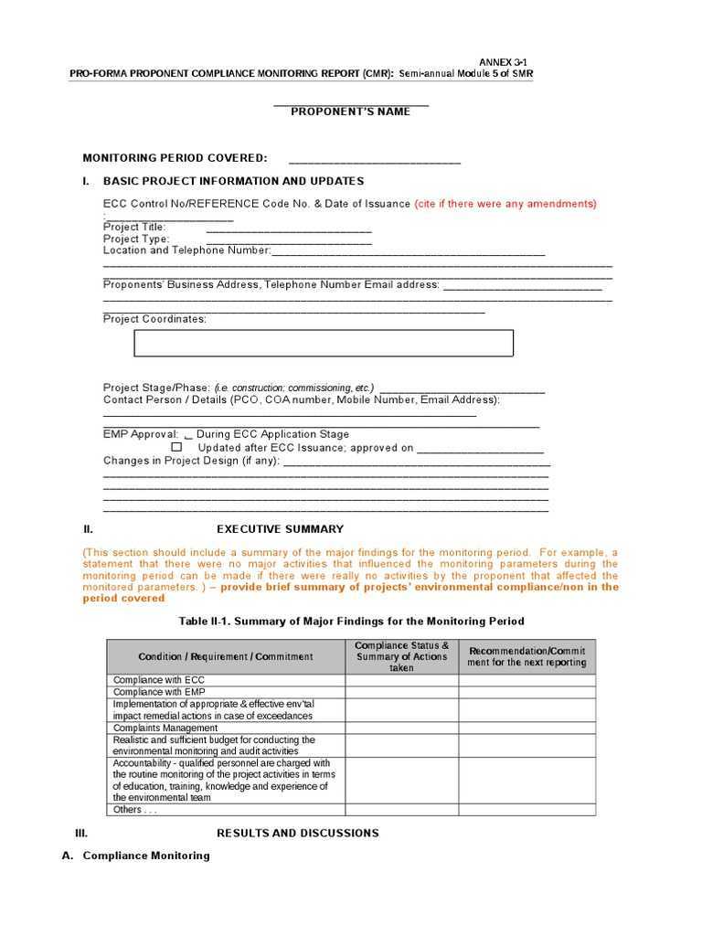 Compliance Monitoring Report PDF Environmental Monitoring Regarding Compliance Monitoring Report Template Compliance Monitoring Report PDF Environmental Monitoring Regarding Compliance Monitoring Report Template