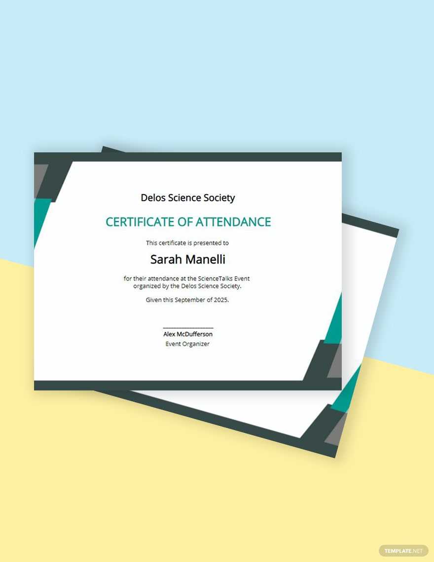 Conference Attendance Certificate Template – Google Docs  With Regard To Conference Certificate Of Attendance Template