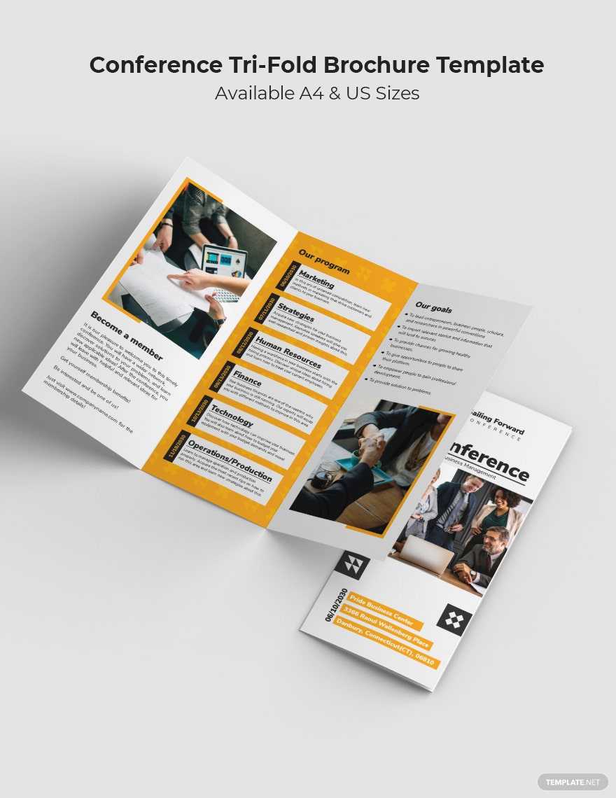 Conference Brochure Templates - Design, Free, Download  Template