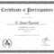 Conference Participation Certificate Design Template In PSD, Word Inside Certificate Of Participation Template Word