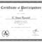 Conference Participation Certificate Design Template In PSD, Word Intended For International Conference Certificate Templates