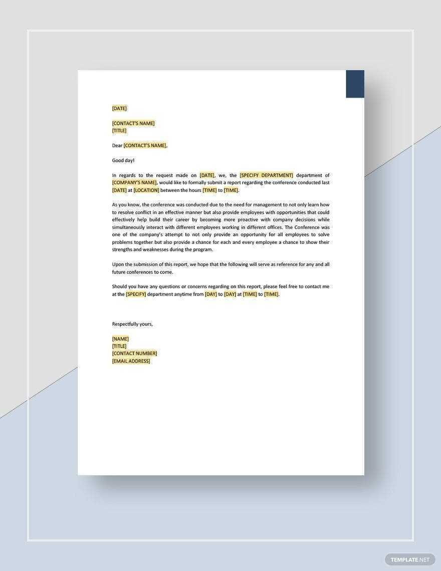 Conference Reports Templates - Format, Free, Download Template Conference Reports Templates - Format, Free, Download Template