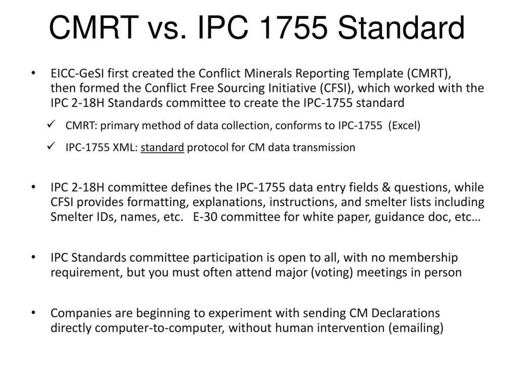 Conflict Minerals Update - ppt download Throughout Conflict Minerals Reporting Template