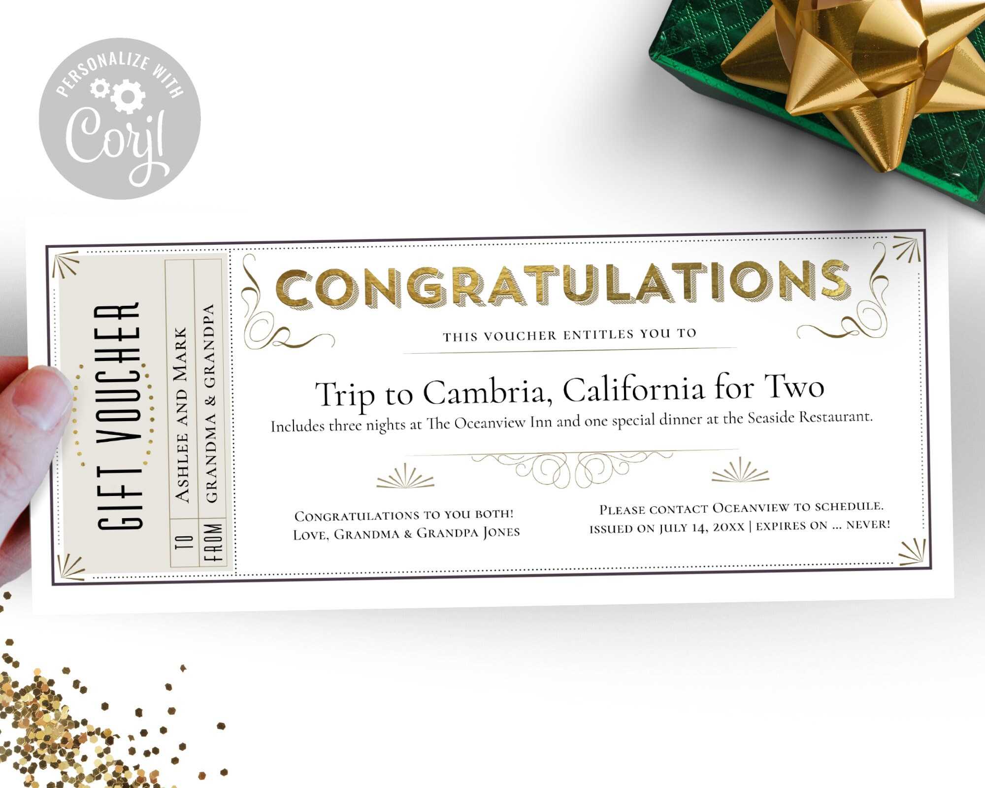 Congratulations Gift Certificate Template / Editable Gift - Etsy Within This Certificate Entitles The Bearer To Template Congratulations Gift Certificate Template / Editable Gift - Etsy Within This Certificate Entitles The Bearer To Template