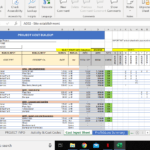 Construction Budget Excel Template / Cost Control Template – WebQS Intended For Construction Cost Report Template