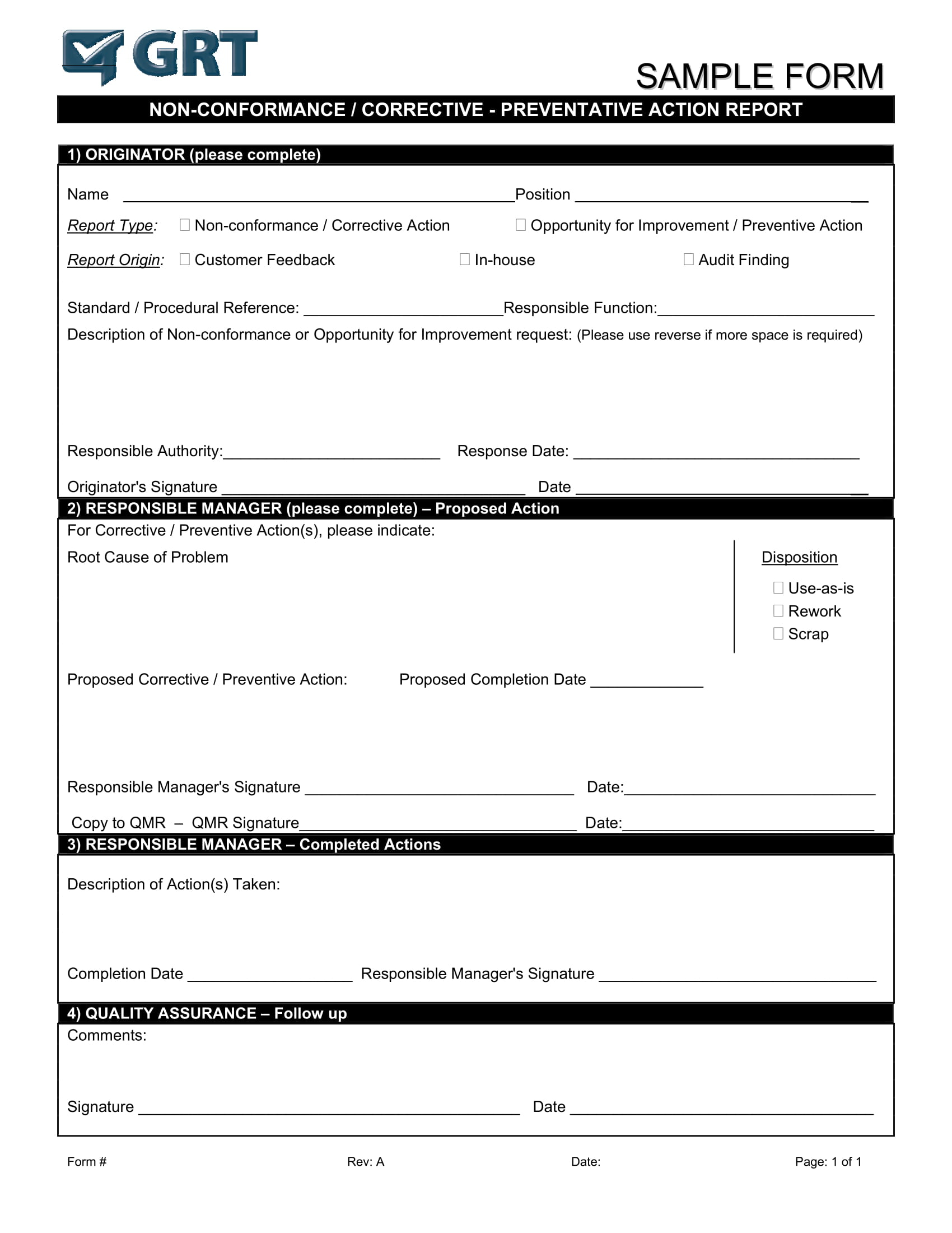 Corrective Action Report – 10+ Examples, Format, Pdf  Examples Intended For Corrective Action Report Template