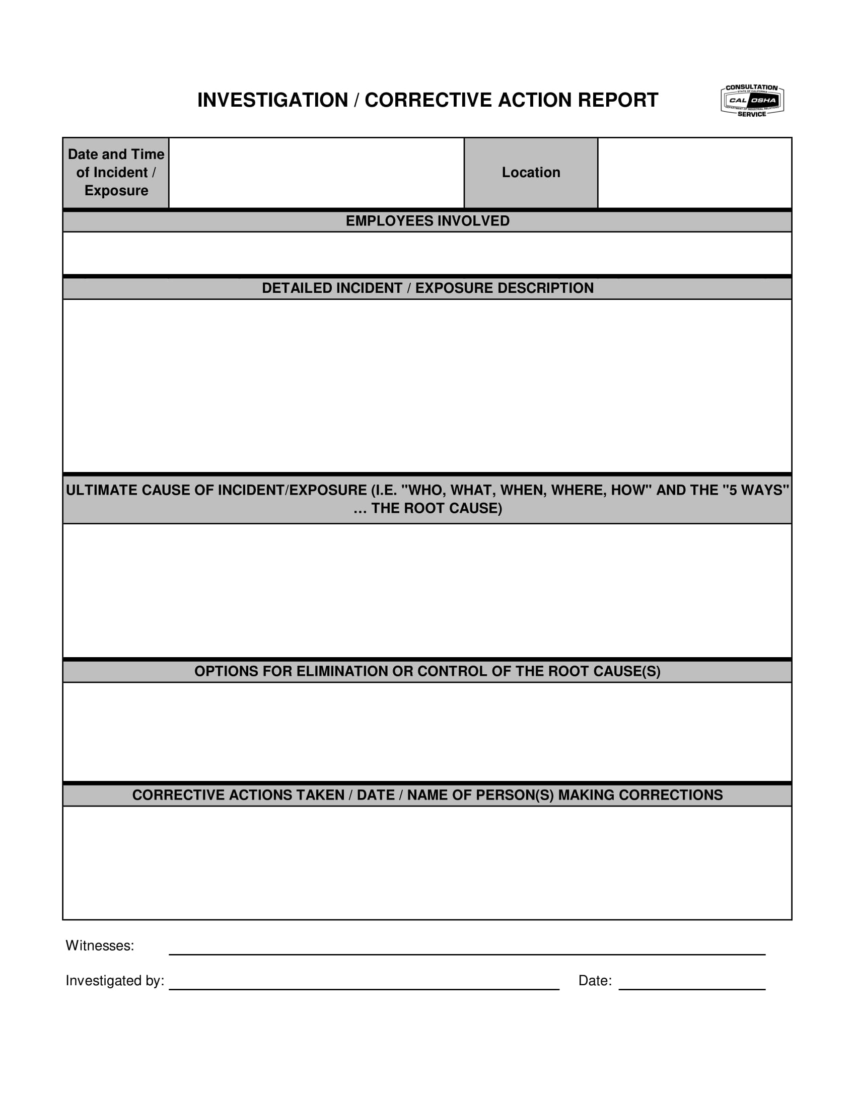 Corrective Action Report – 10+ Examples, Format, Pdf  Examples Throughout Corrective Action Report Template