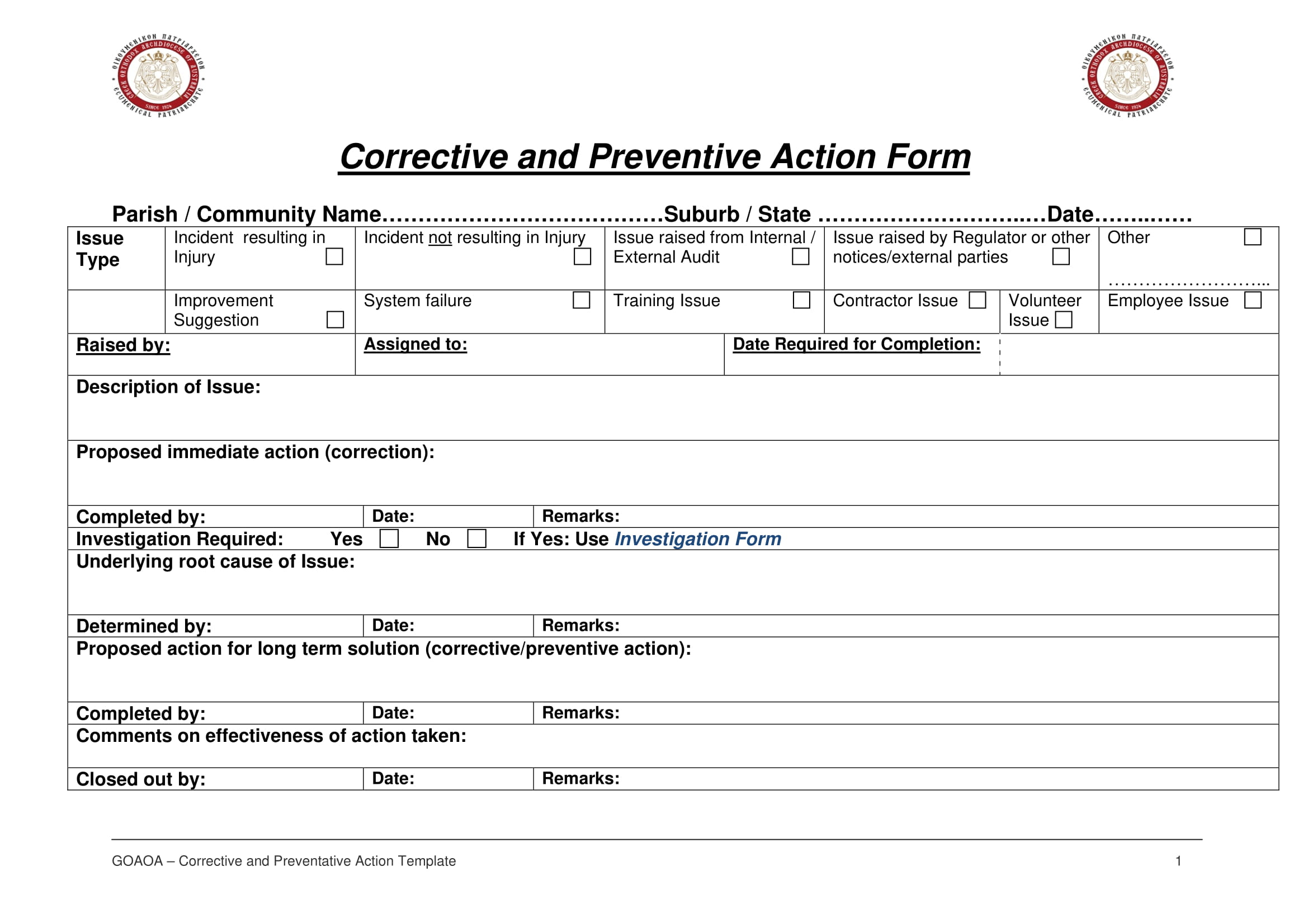 Corrective Action Report - 10+ Examples, Format, Pdf  Examples With Corrective Action Report Template