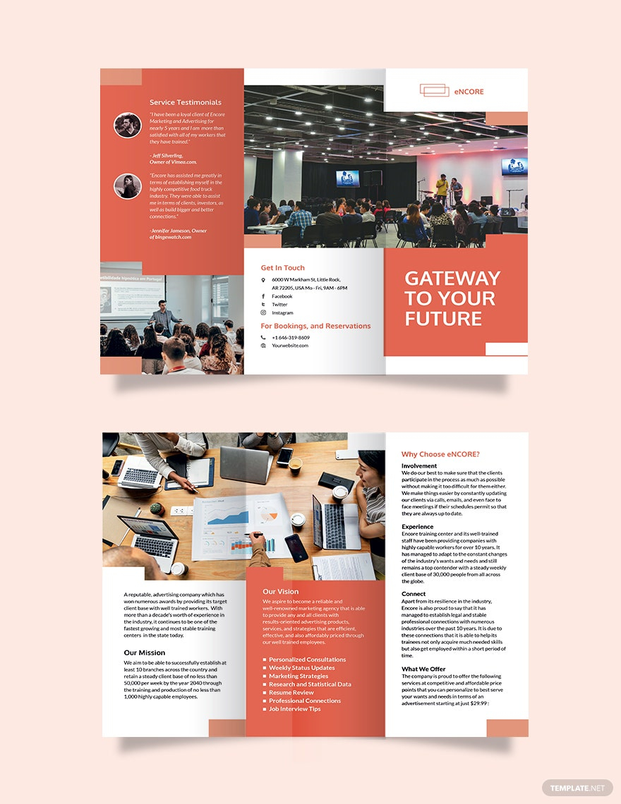 Course Brochure Templates - Design, Free, Download  Template