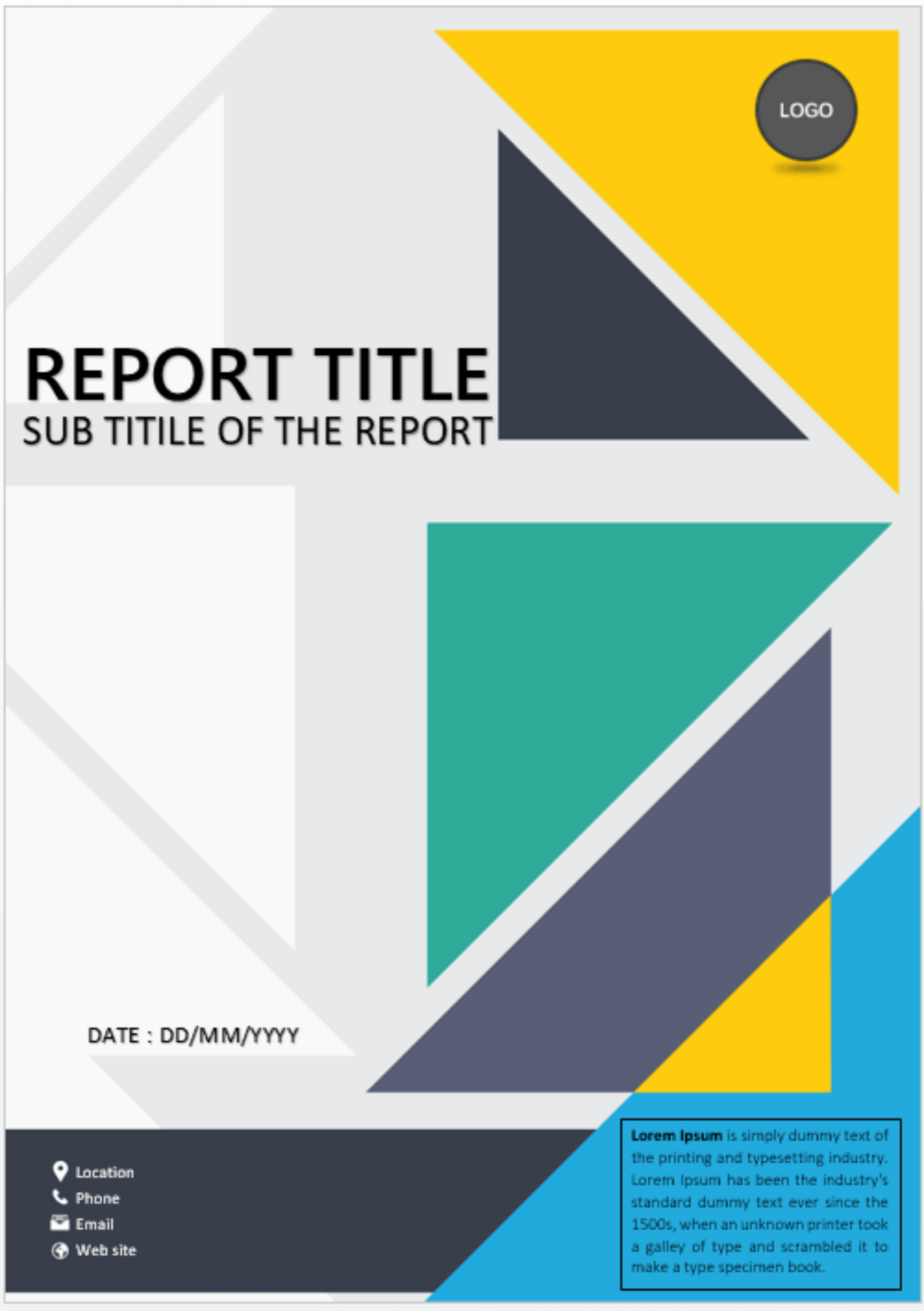 Cover Page Clean Fresh Cuts Cover Page Template Word Office With Word ...