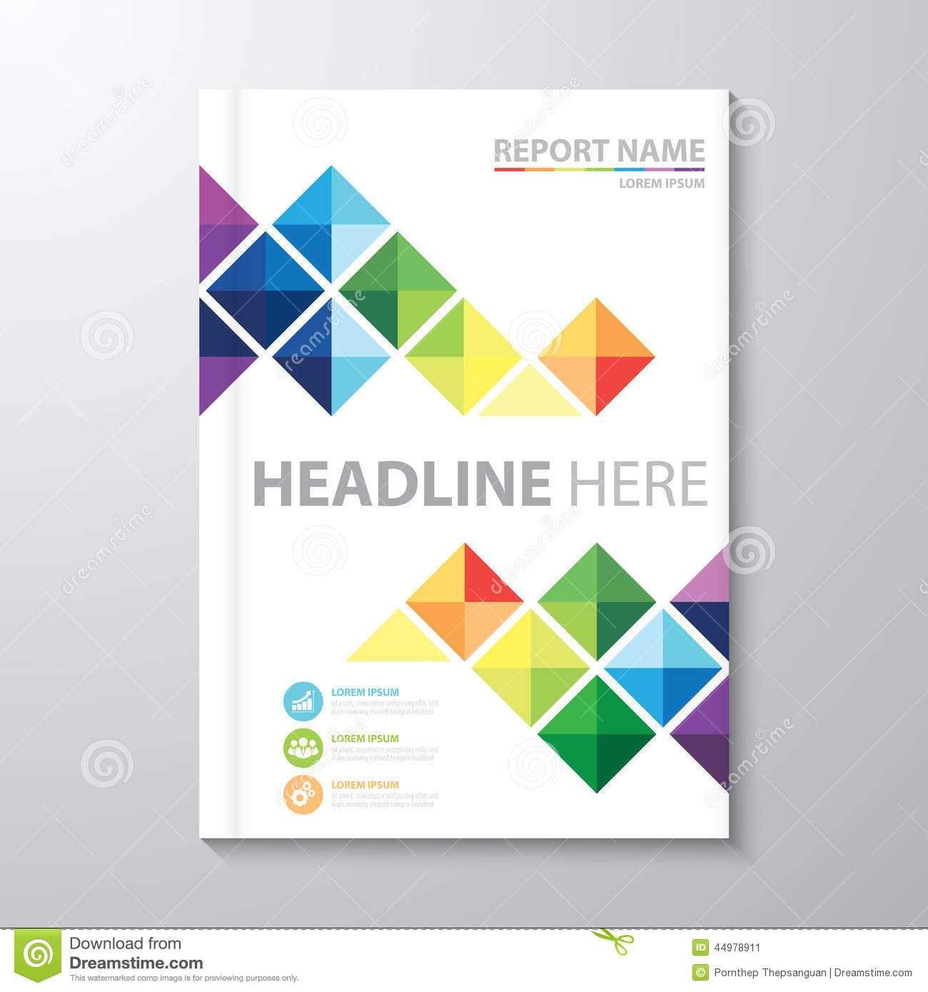 Cover Report Stock Illustrations – 10,10 Cover Report Stock  Inside Word Report Cover Page Template