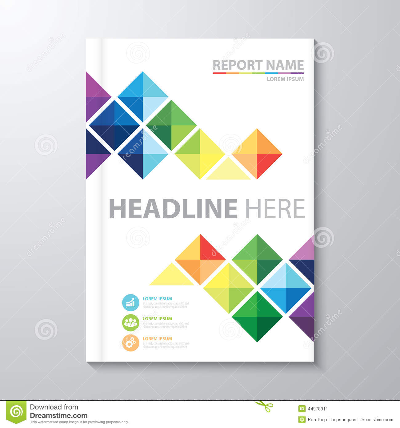 Cover Report Stock Illustrations – 10,10 Cover Report Stock  Pertaining To Cover Page Of Report Template In Word