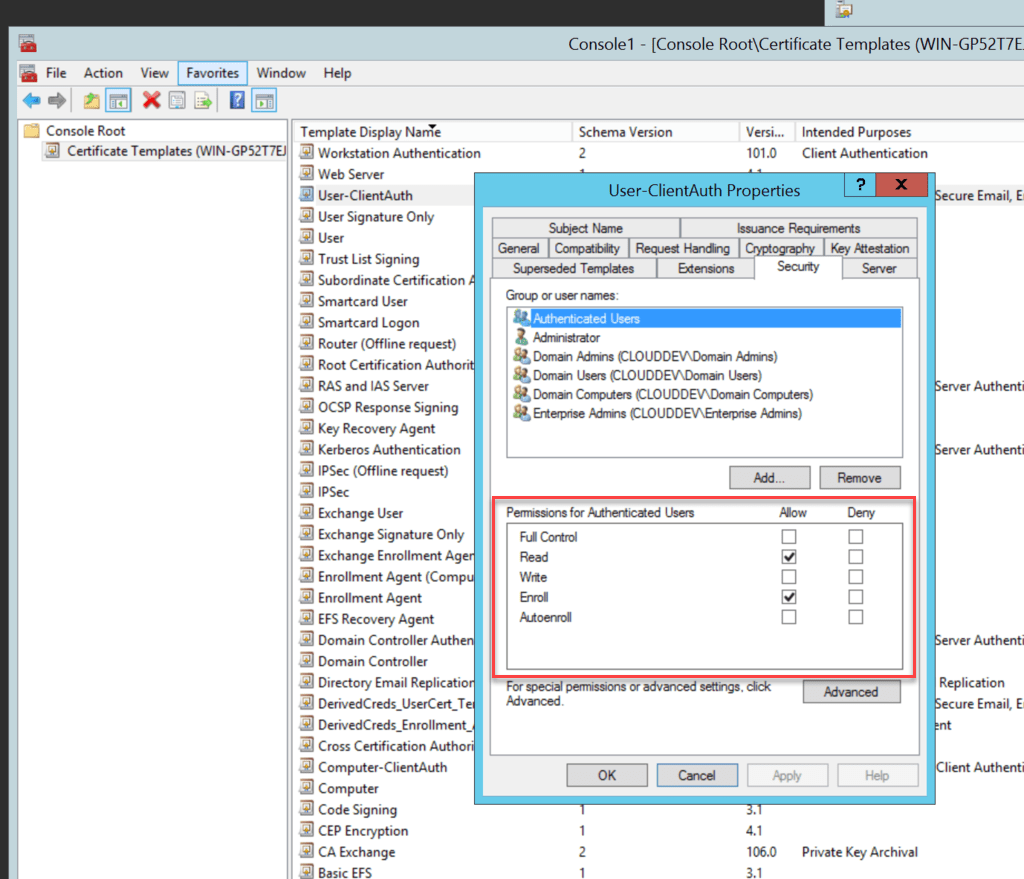 Create The Certificate Templates  CyberArk Docs With Regard To Active Directory Certificate Templates