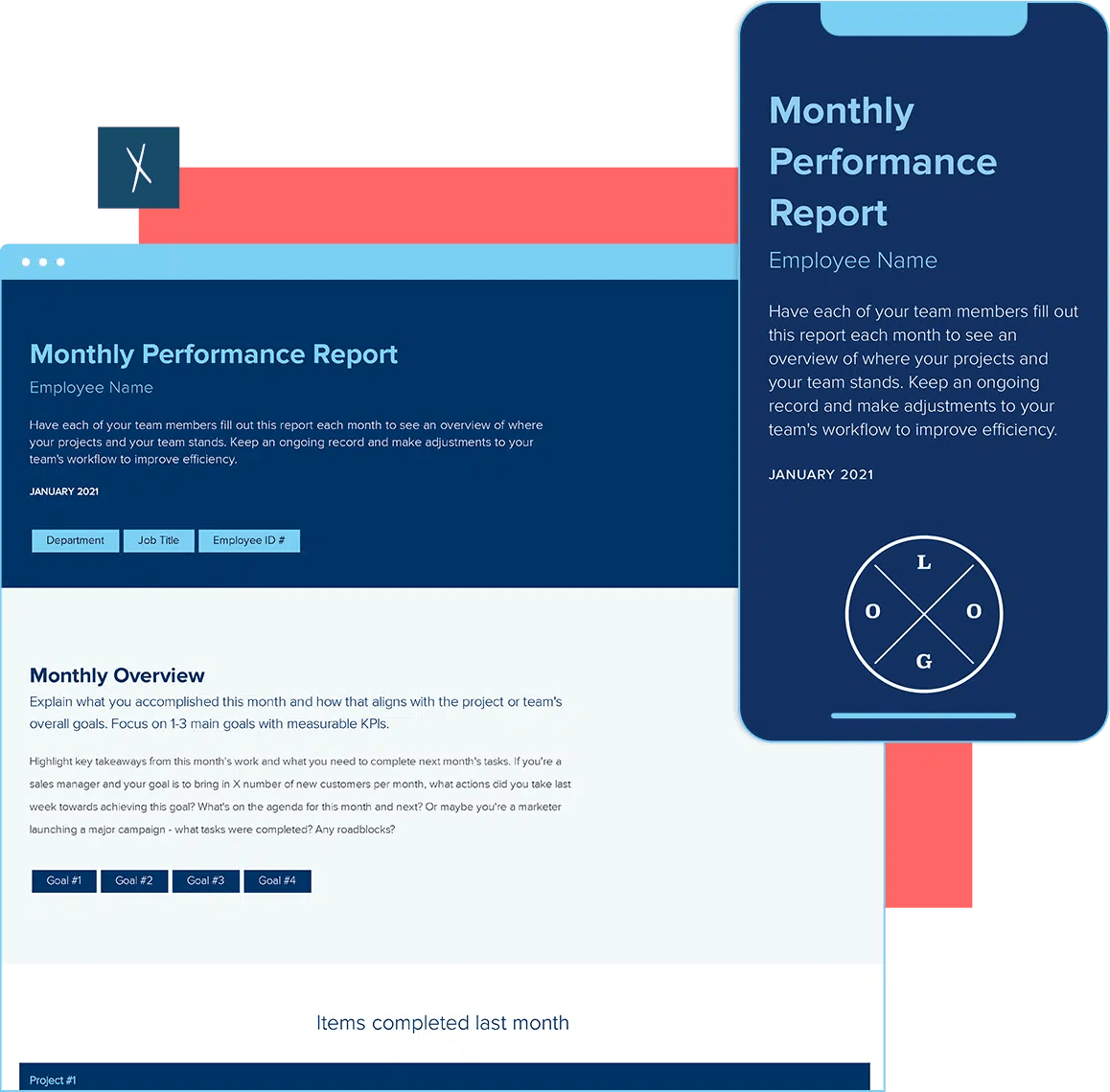 Create Your Team’s Monthly Performance Report  Xtensio For Flexible Budget Performance Report Template