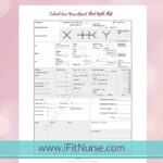 Critical Care Nurse Report Sheet Night Shift V10 – Etsy Israel Inside Icu Report Template