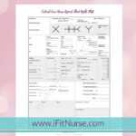 Critical Care Nurse Report Sheet Night Shift V10 – Etsy Israel Inside Icu Report Template