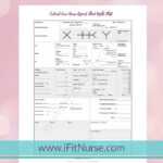 Critical Care Nurse Report Sheet Night Shift V10 – Etsy Israel Inside Icu Report Template