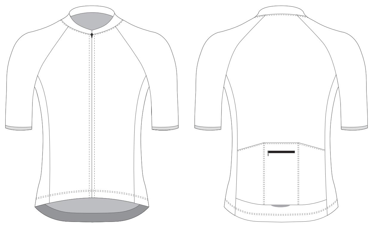 Custom Blank Cycling jersey design template - CyclingBox Regarding Blank Cycling Jersey Template