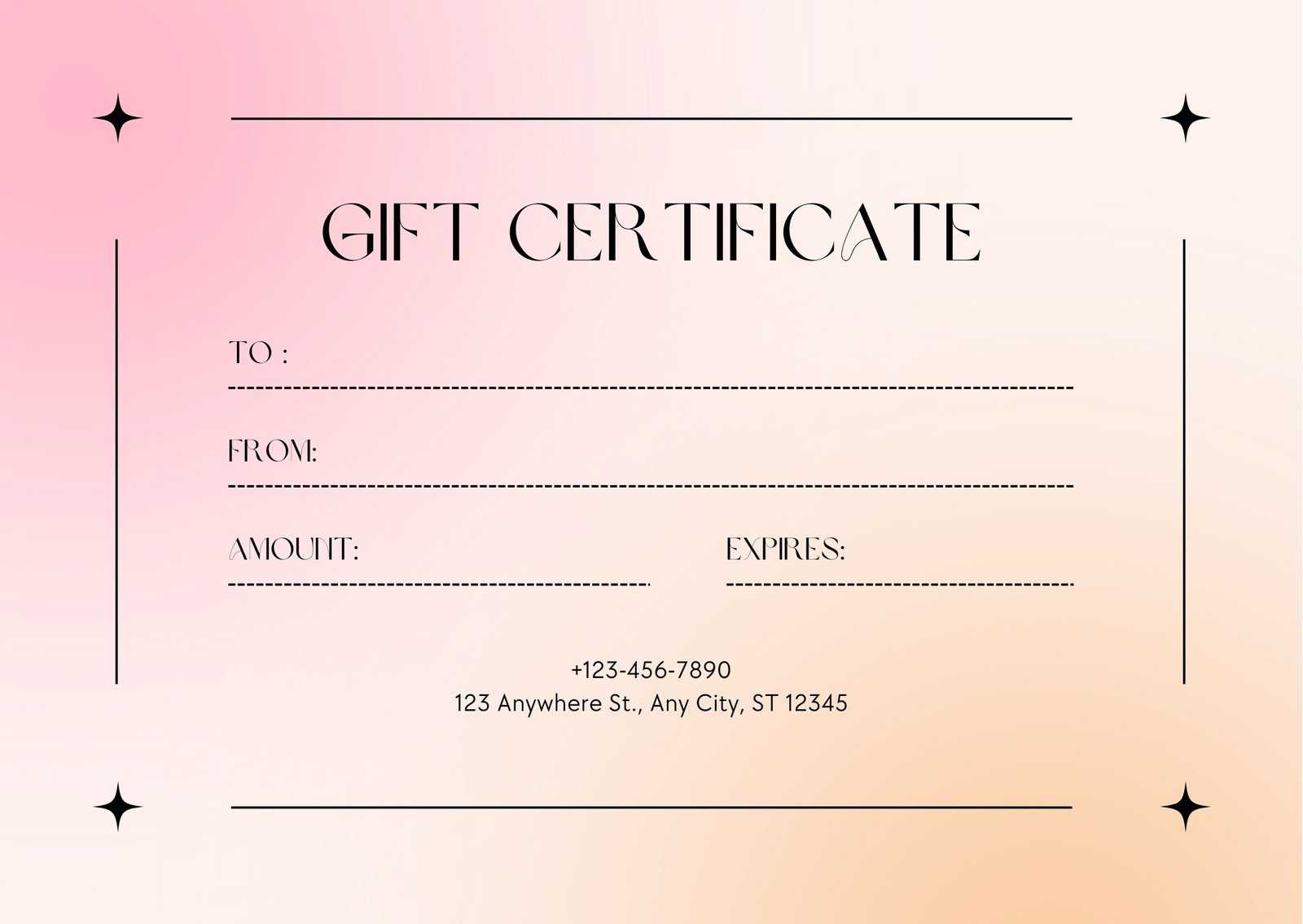 Custom Gift Certificates – Personalize And Order Prints Now Regarding Custom Gift Certificate Template