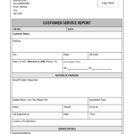 Customer Service Report Template – Excel Word Template Throughout Customer Contact Report Template