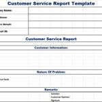 Customer Service Report Template – Free Report Templates Intended For Customer Contact Report Template