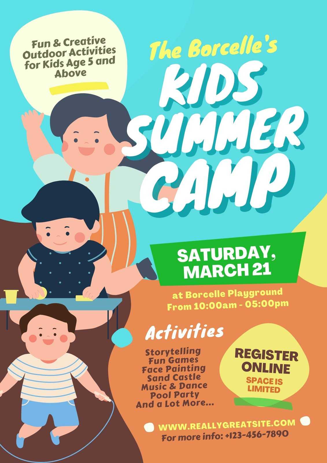 Customize 10+ Summer Camp Flyers (portrait) Templates Online - Canva Throughout Summer Camp Brochure Template Free Download Customize 10+ Summer Camp Flyers (portrait) Templates Online - Canva Throughout Summer Camp Brochure Template Free Download