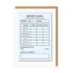 Dad Report Card Greeting Card Pertaining To Boyfriend Report Card Template