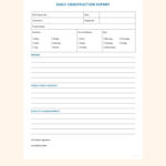 Daily Construction Report Sample Template – Google Docs, Word  With Daily Reports Construction Templates