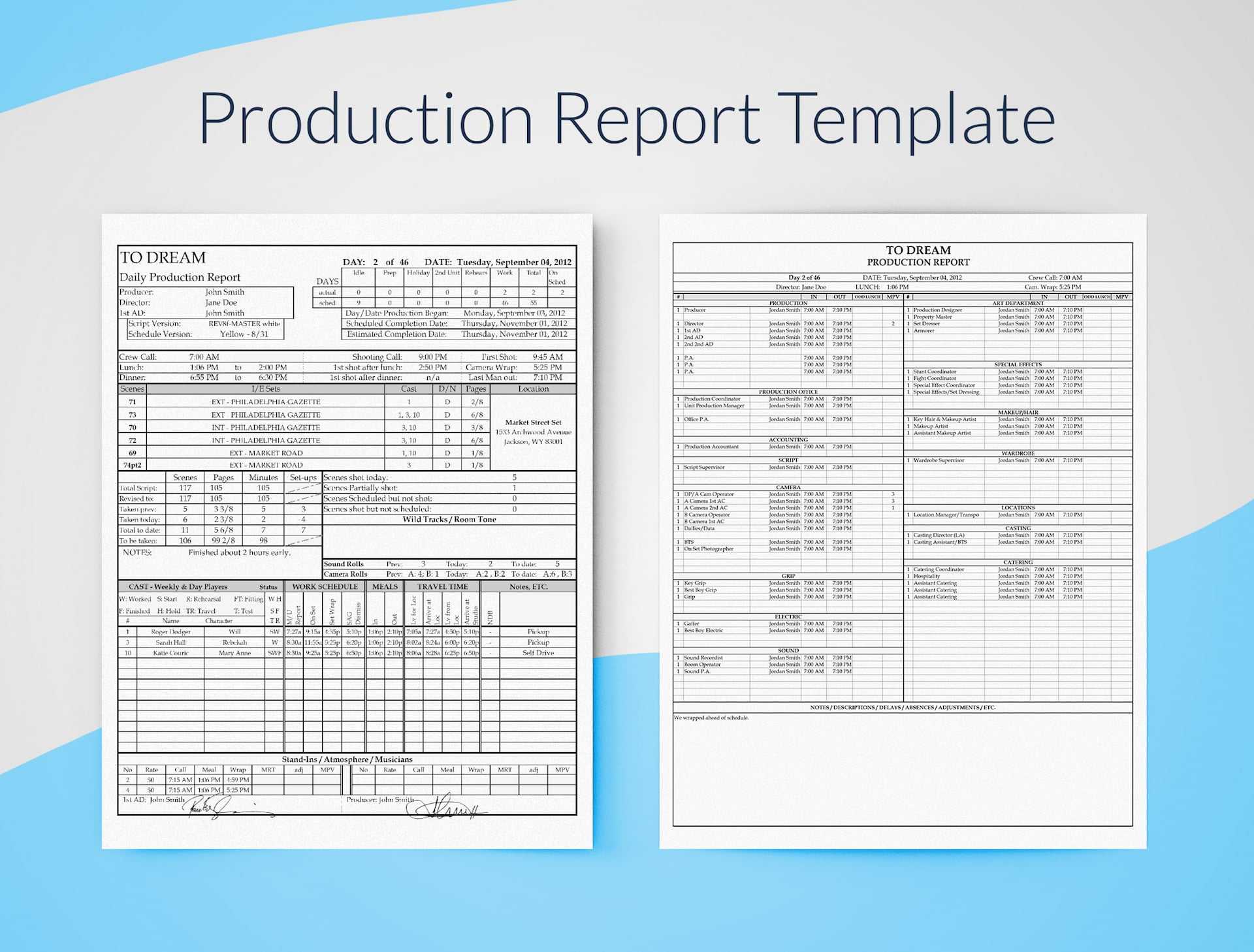 Daily Production Report Template - SetHero Within Production Status Report Template Daily Production Report Template - SetHero Within Production Status Report Template