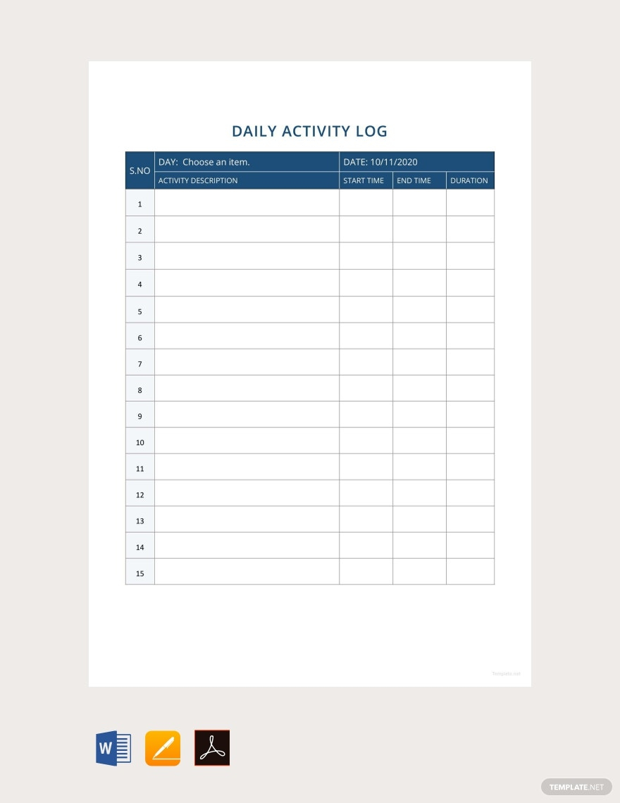 Daily Report Templates - Format, Free, Download  Template