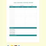 Daily Report Templates Word – Format, Free, Download Template