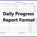 Daily Work Report Format Regarding Daily Work Report Template