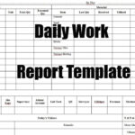Daily Work Report Template – Engineering Discoveries With Regard To Daily Work Report Template