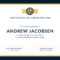 Dark Blue & Beige Simple Sport Certificate – Templates By Canva In Athletic Certificate Template