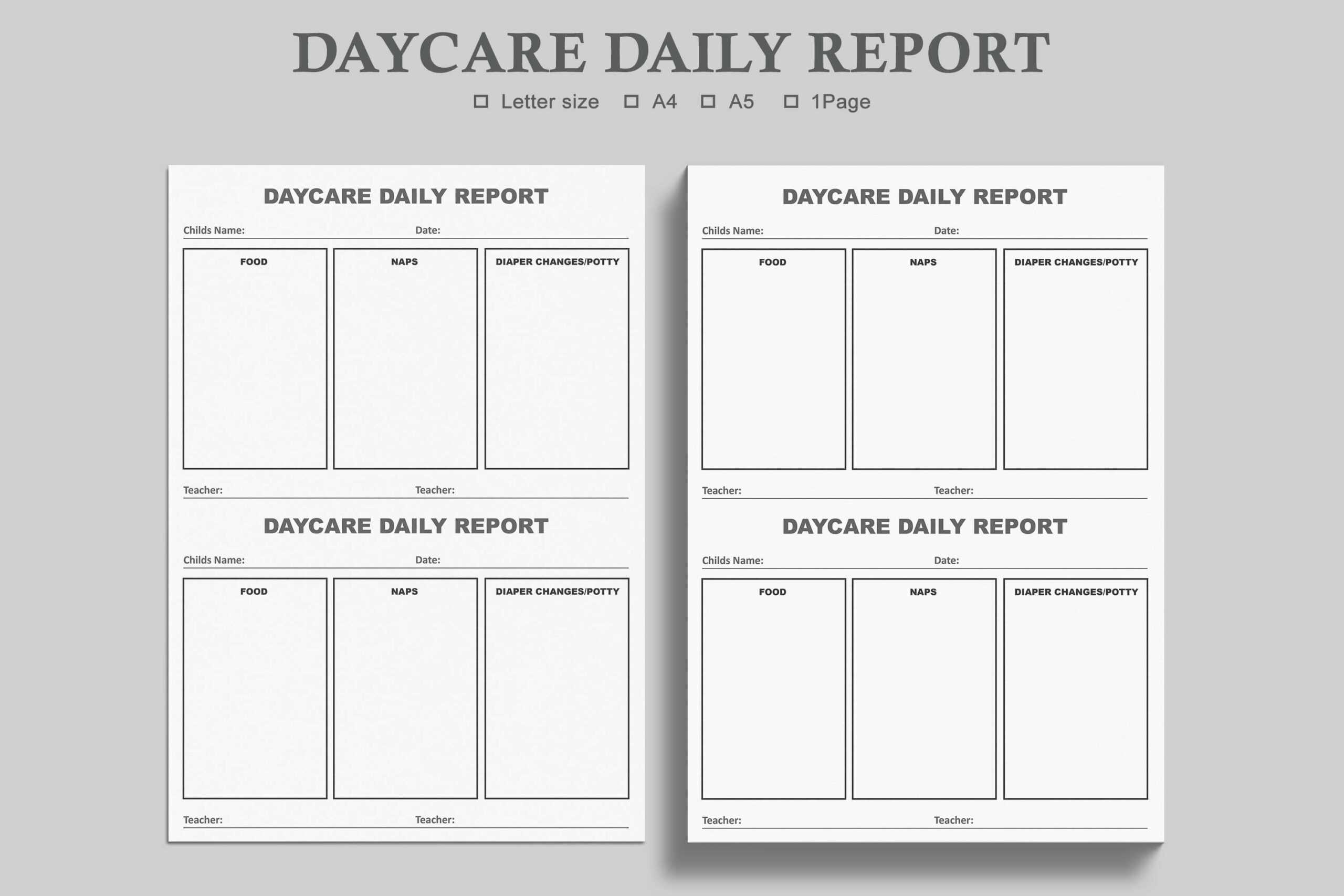 Daycare Daily Report,Daycare Provider Within Daycare Infant Daily Report Template