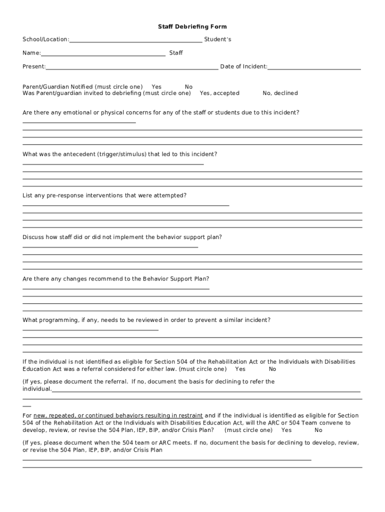 Debrief Template Word Doc Template  PdfFiller Regarding Debriefing Report Template