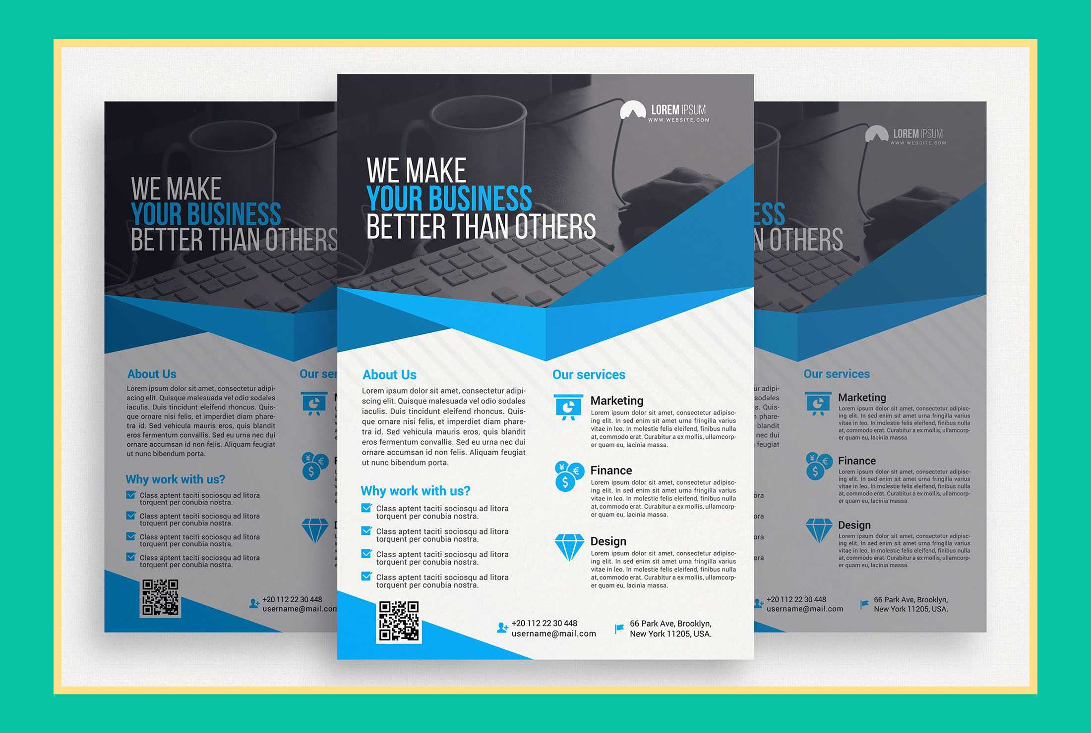 Design A One Page Brochure Or Flyer By Tperegoy10  Fiverr Regarding One Sided Brochure Template
