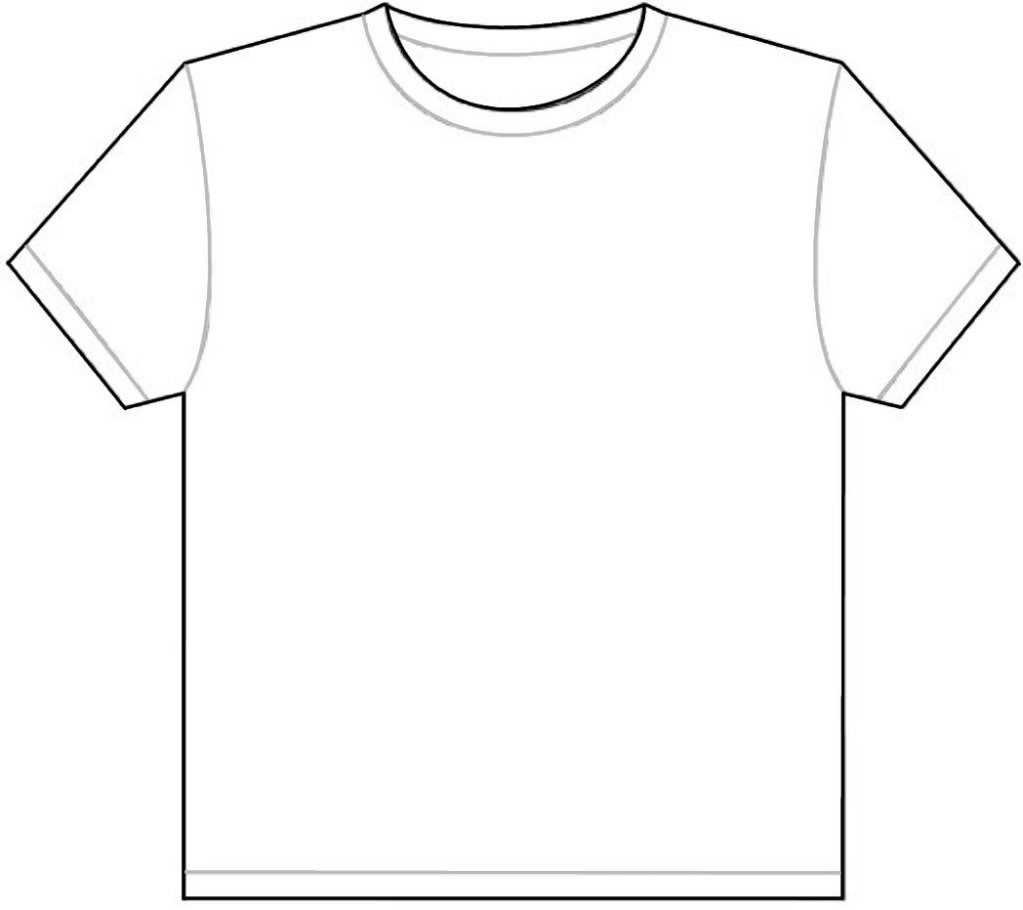 design a shirt template - Clip Art Library Inside Blank Tshirt Template Pdf