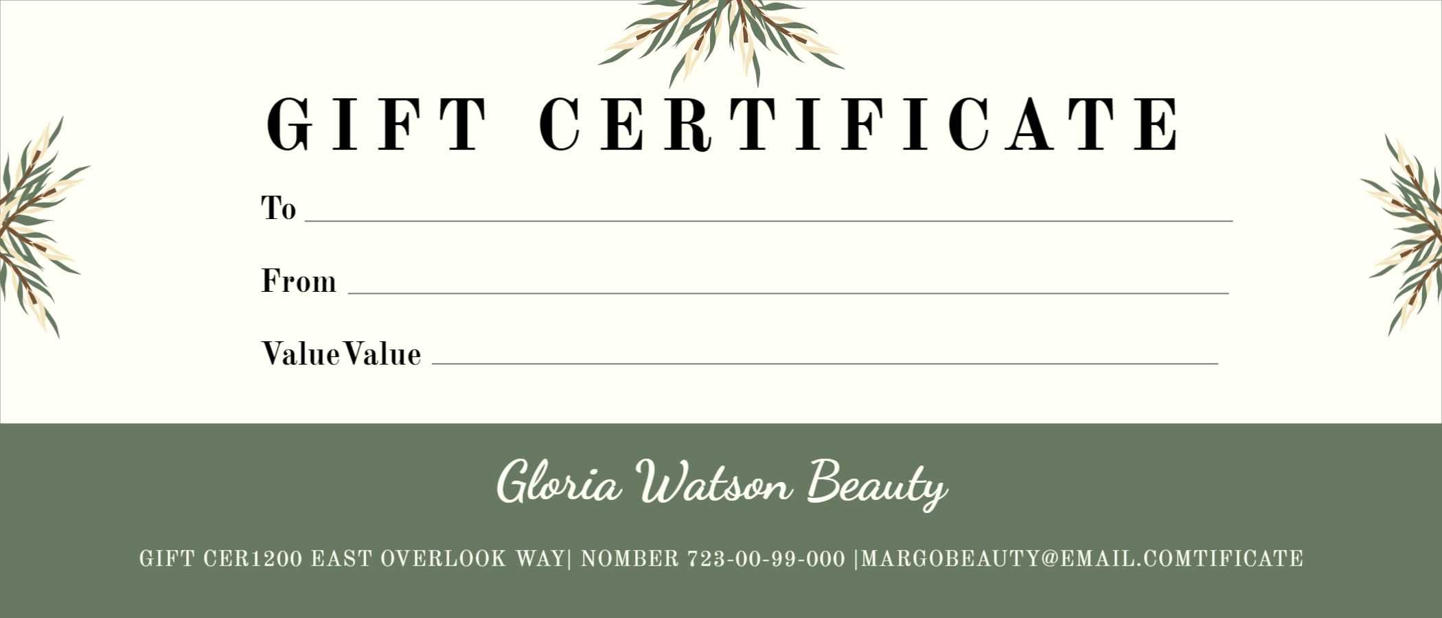 Design Gift Certificate Template – Mediamodifier For Gift Certificate Log Template