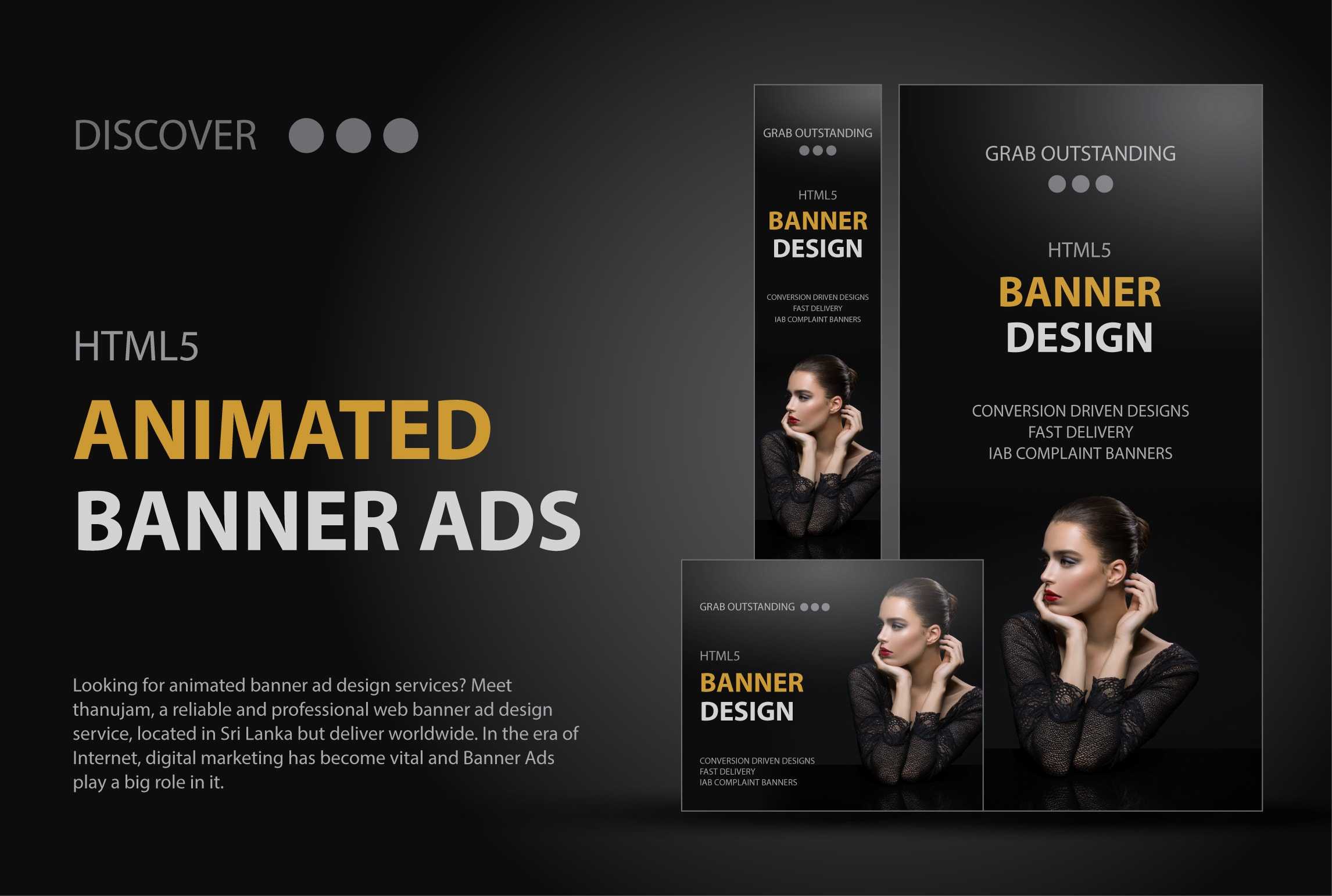 Design html10 animated banner ads by Thanujam  Fiverr Regarding Animated Banner Templates