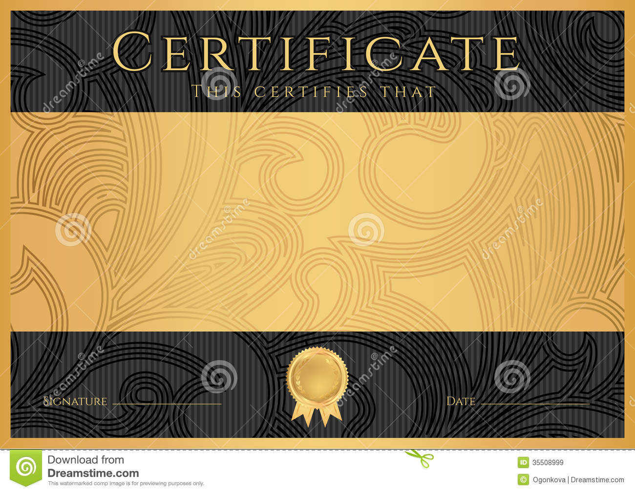 Diploma / Сertificate Award Template