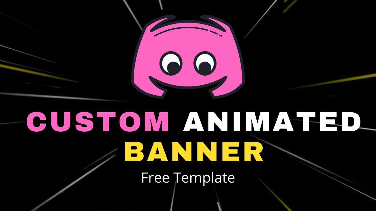 Discord Custom Animated Banner Maker (FREE TEMPLATE) Intended For Animated Banner Template