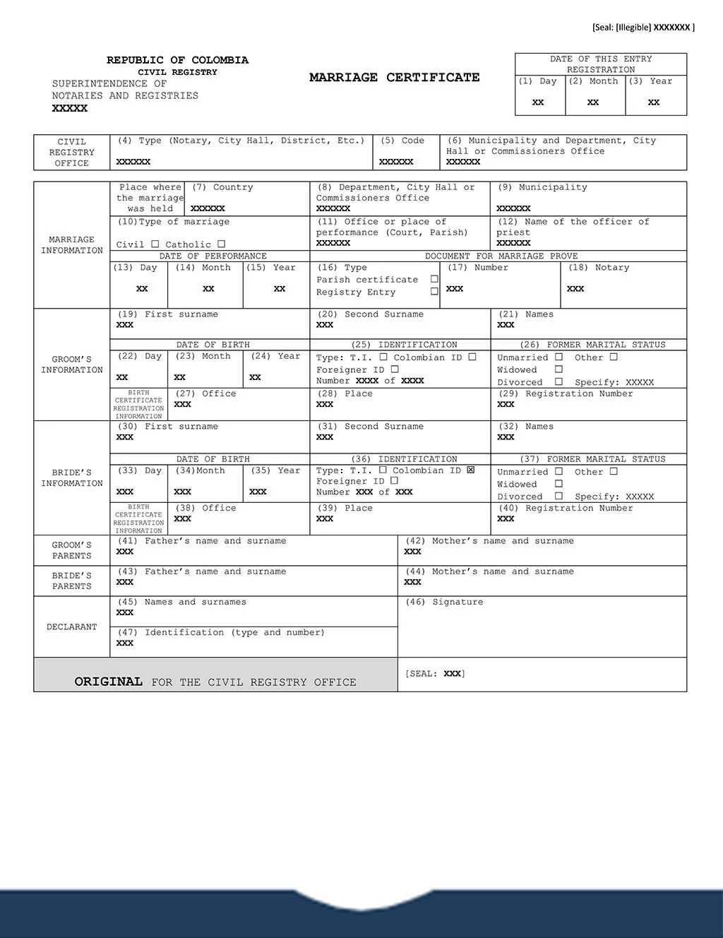 Divorce Certificate Translation  The Spanish Group Intended For Mexican Marriage Certificate Translation Template