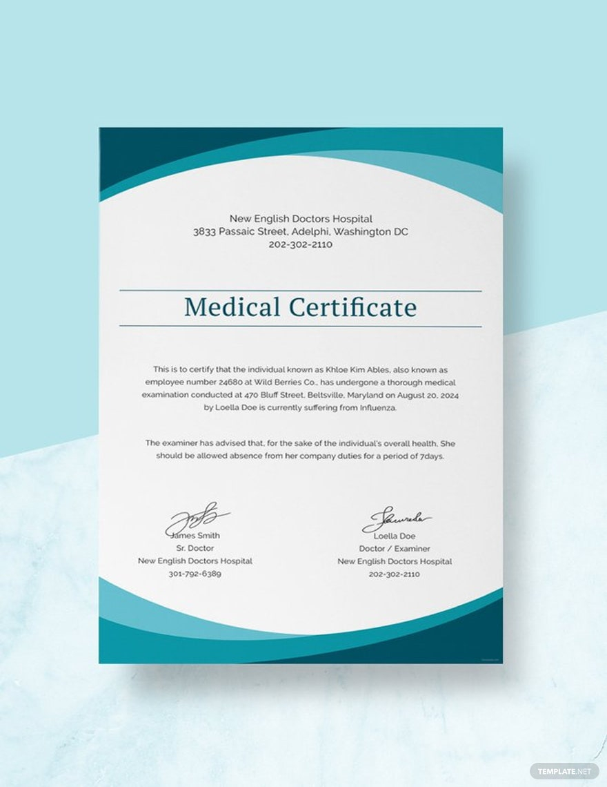Doctor Certificate Templates - Design, Free, Download  Template.net